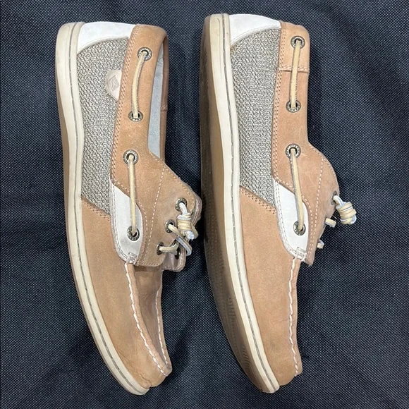 Sperry Tan Boat Shoes, women’s 10W - Picture 3 of 3